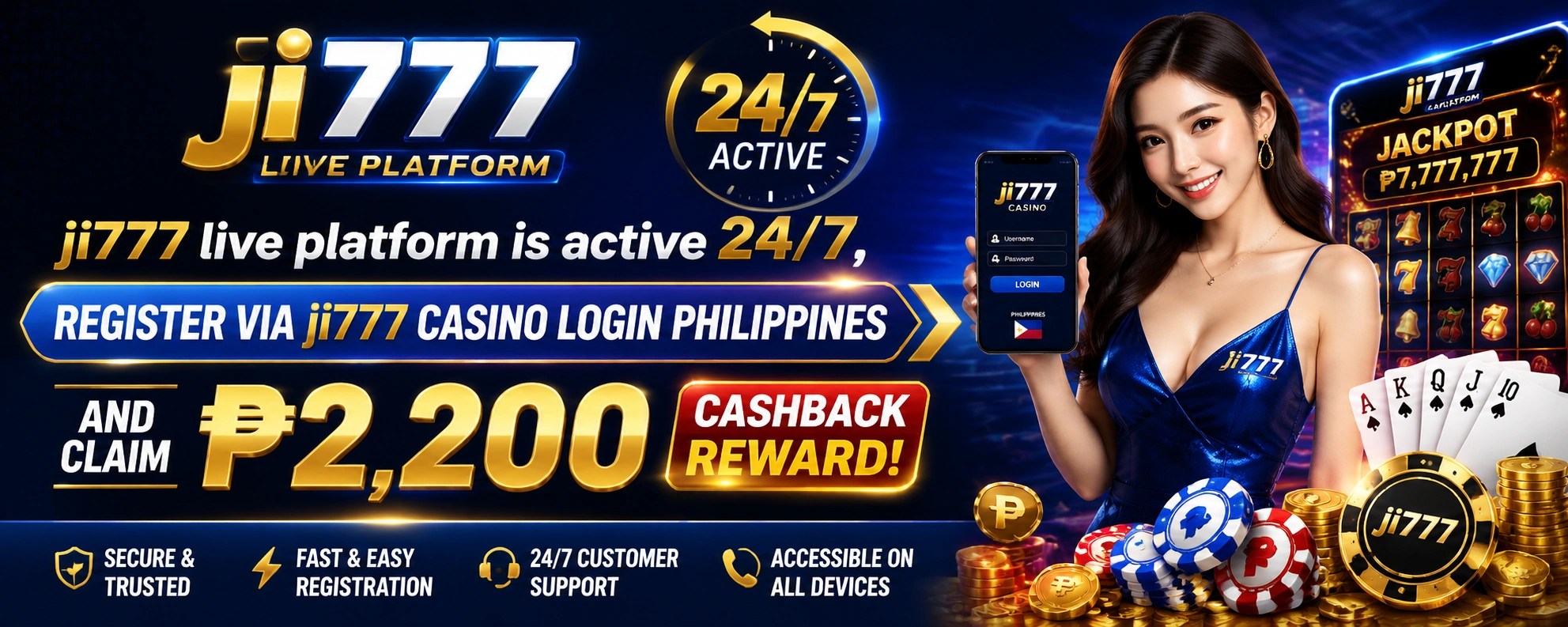 JI777 Casino casino interface example
